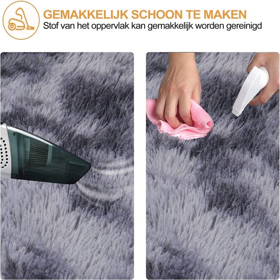 Hoogpolig Vloerkleed 185 x 270 cm Verschillende Maten Fluffy Zachte