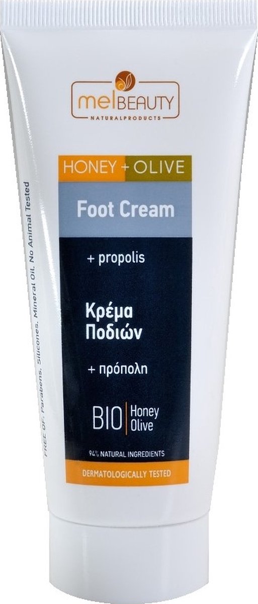 MelBeauty Foot Cream Honey Olive | Voet Crème Honing,Olijfextract,Propolis.