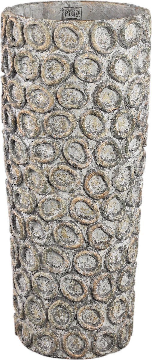 PTMD Bloempot Ginte - 24x24x55 cm - Cement - Grijs