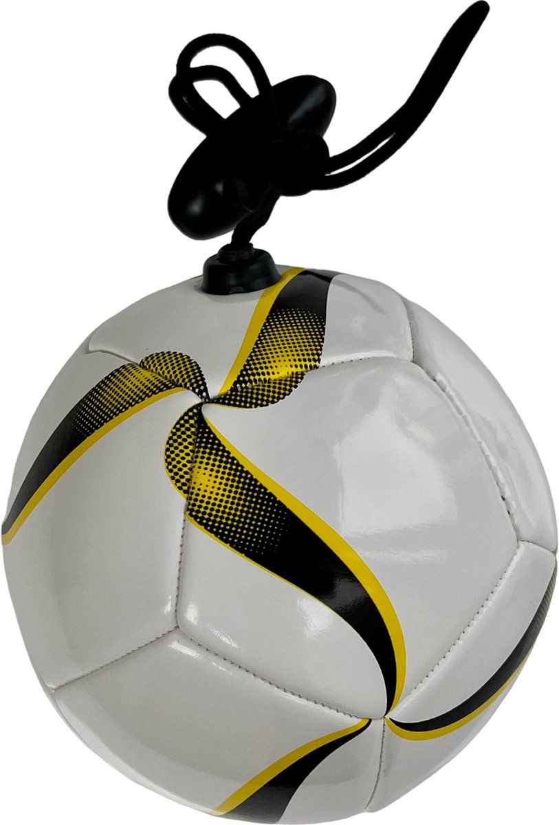 Ballon D'or Gonflé Dans Une Ficelle Image stock - Image du coloré