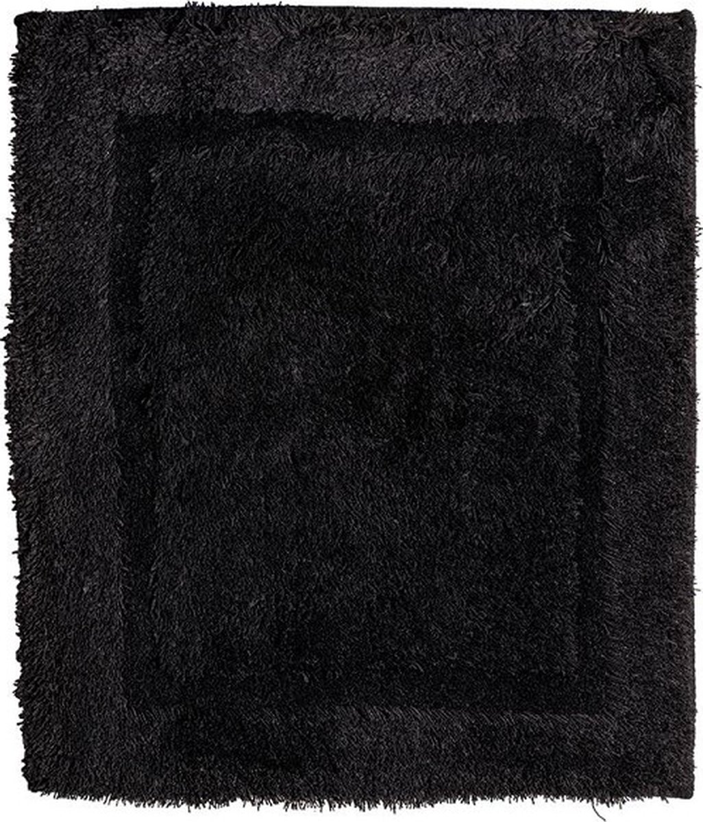 Badmat uni zwart 60x90cm