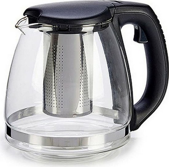 Théière En Inox 1,2 L Avec Infuseur - Design Moderne Et Minimaliste - Grande Ouverture Pour Un Nettoyage Facile - Compatible Plaque Induction