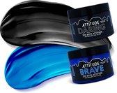 Attitude Hair Dye Teinture capillaire semipermanente combi SYNTHWAVE Duo Zwart/ Blauw