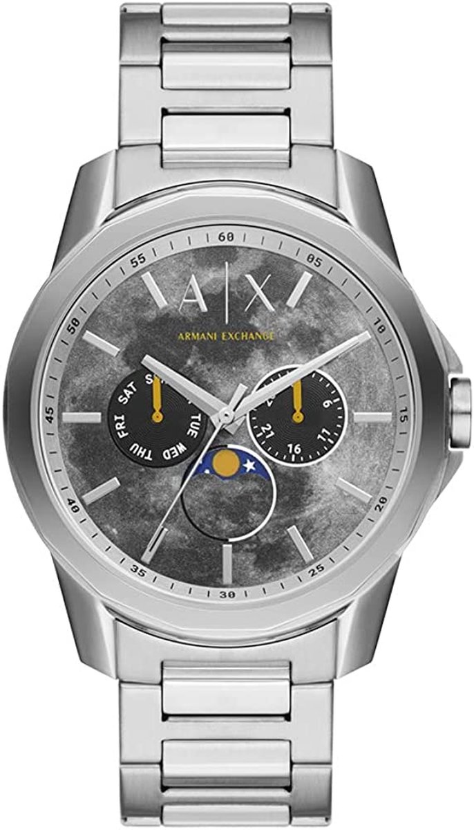 Armani Exchange Banks AX1736 Horloge - Staal - Zilverkleurig - Ø 44 mm