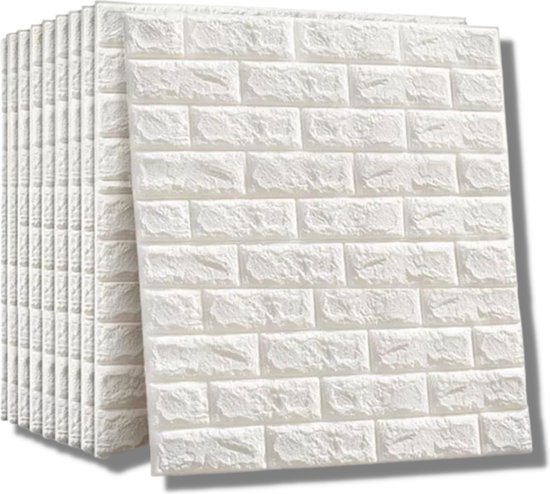 3D Plaktegels Muur 10 stuks 30,5 x 30,5 cm Tegelstickers Zelfklevende tegels voor keuken en badkamer, metro wandtegels, keukenachterwand