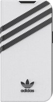 Étui livre Adidas 3-Stripes pour Apple iPhone 13 (6.1") - Wit/ Zwart