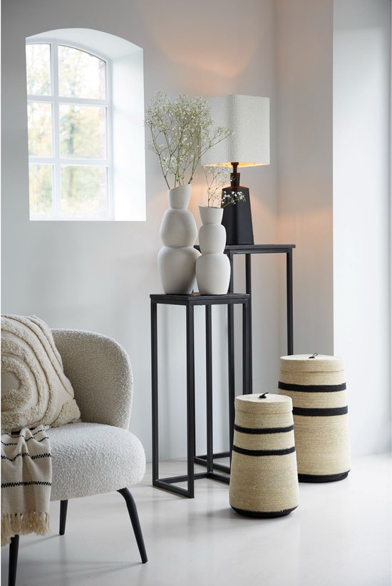 Light & Living Zuil Bryson Zwart Set Landelijk bol