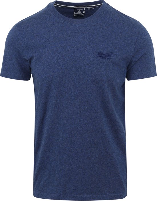 Superdry - Classic T-Shirt Donkerblauw Navy - Heren - Maat 3XL - Modern-fit