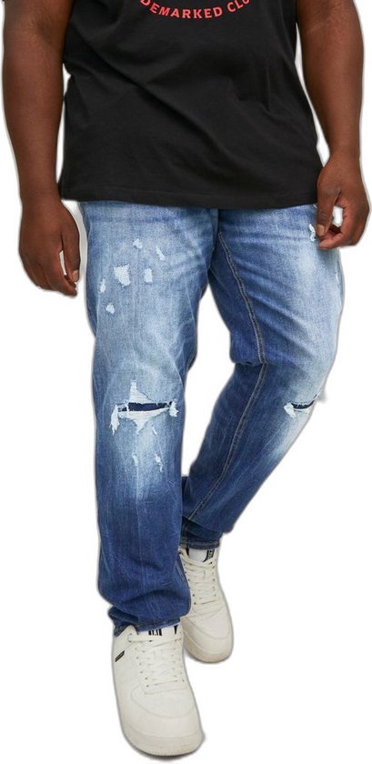 JACK & JONES Glenn Seal Ge 184 50S Plus Jeans - Heren - Blue Denim - W54 X L32