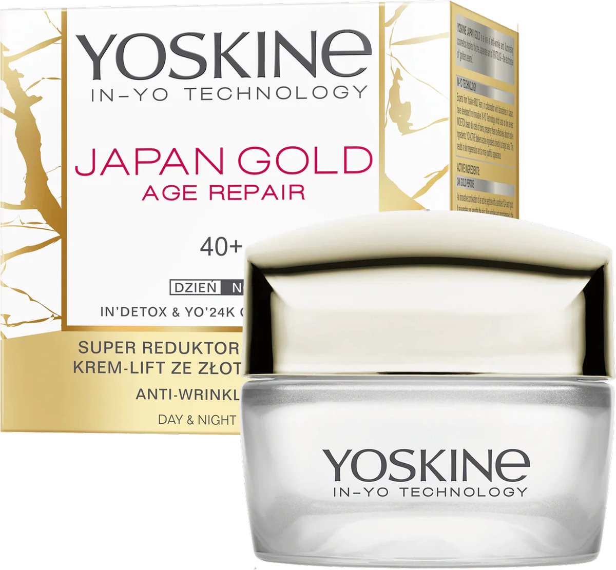 Yoskine Japan Gold Dag- en Nachtcrème 40+, 50ml