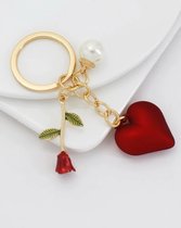 Porte-clés Soraro | Rose | Coeur | Porte-clés | Amour | Cadeau | Pour la famille | Cadeau | Présent | Cadeau | Famille | Couple