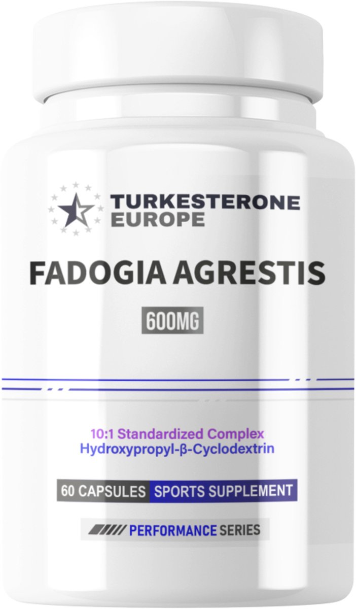 Goedkoopste Fadogia Agrestis 10 1 Complex met Hydroxypropyl-β-Cyclodextrine - 60 Capsules (600mg