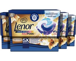 Lenor All in 1 Wasmiddel Pods - Gouden Orchidee - Waspods - 4 x 12 Wasbeurten Voordeelverpakking