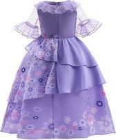 Encanto Isabela robe fille violet - 110/116 (120) 5-6 ans - déguisement carnaval dress up