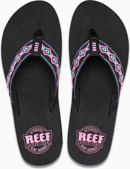 Reef Sandy Hi Dames Slippers - Zwart/Bruin