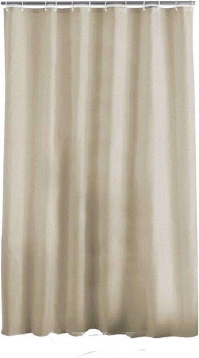 Livetti Douchegordijn met Ringen - Shower Curtain 180 x 200 - Taupe
