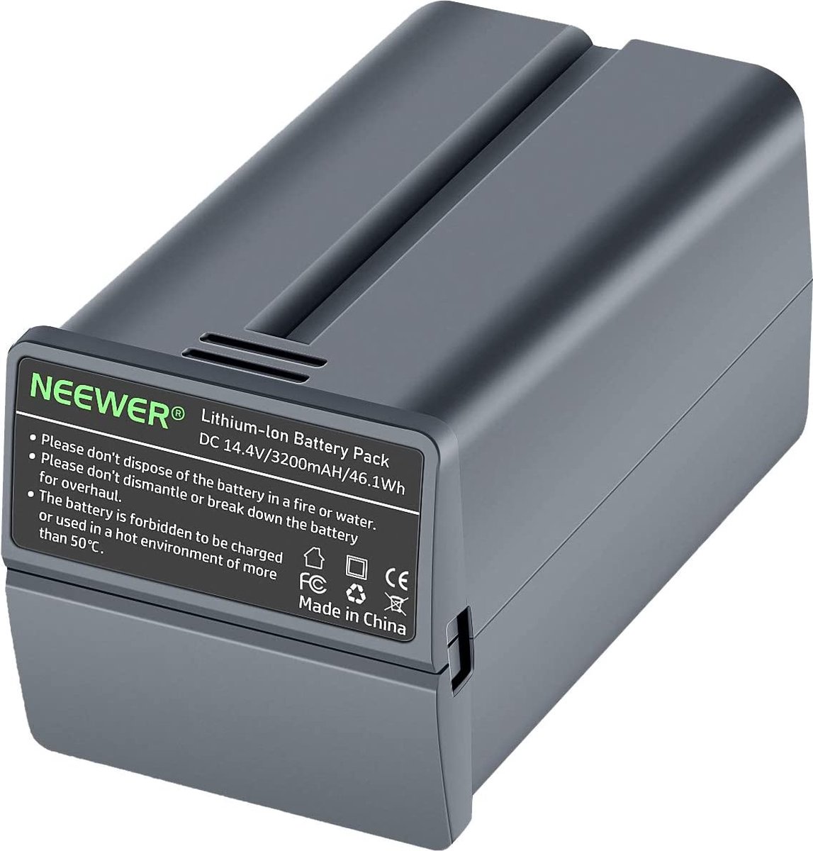 Neewer® - 14.4V - 3200mAh - Li-ion Batterij - Krachtige Flitser - Geschikt met Neewer - Q3 flitser - (Q3 Flitser niet Inbegrepen) - Oplaadbare Batterijen