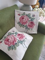 Kussenhoes Gobelinstof Roses met rits 45*45cm