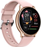 Kiraal Pulse - Smartwatch Dames - Stappenteller - Full Screen - Fitness Tracker - Activity Tracker - Smartwatch Android & IOS - Roze