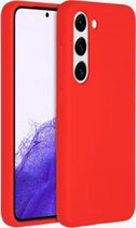 Samsung galaxy S23 hoesje - siliconen case - telefoonhoesje - rood
