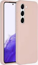 Samsung galaxy S23 hoesje - siliconen case - telefoonhoesje - zalm roze