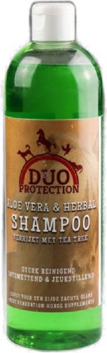 Duo protection-aloe vera & herbal- shampoo voor hond en paard