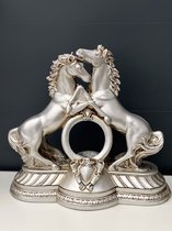 Decoratieve beeldje - Paarden - Bureau - Zilver