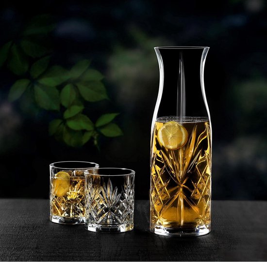 RCR 25616020006 decoratieve melodia bloemenvaas van kristalglas, 30 cm, glas, Clear Crystal, 16 x 16 x 30.25 cm