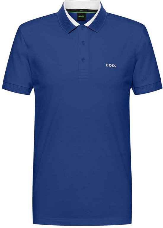 Boss Paule 10247466 01 Polo Met Korte Mouwen Heren Bright Blue Xs 