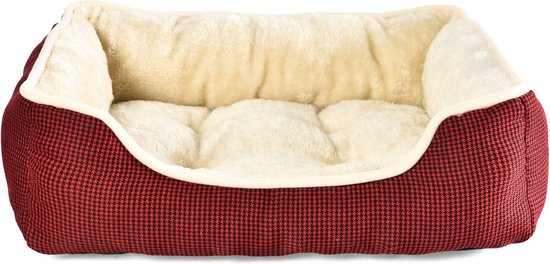 Topmast Hondenbed - Dierenmand - Dierenkussen - Molly - Classic Red - 56 x 46 x 16 cm - 1 + 1 GRATIS