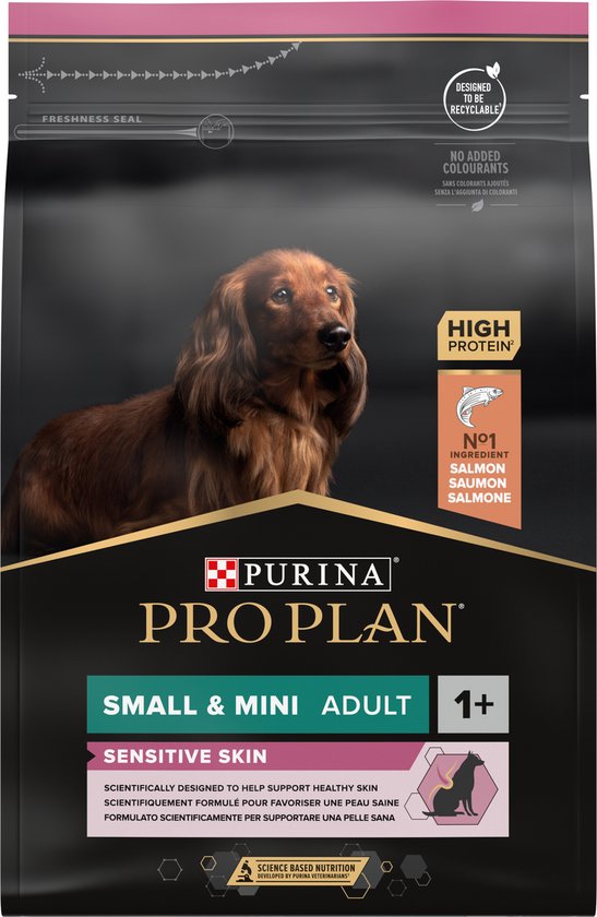 Pro Plan Small&Mini Adult Sensitive Skin - Honden Droogvoer - Zalm - 3 kg