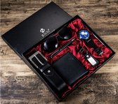 horlogebox voor mannen - geschenkdoos - cadeau met horloges voor heren - riem - portemonnee - zonnebril (rayban model) - sleutelhanger en luxe pen - valentijn - cadeau mannen origineel