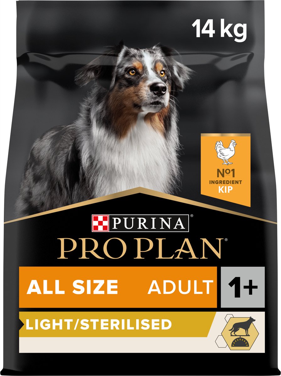 Pro Plan Adult All Size Light Sterilised Honden Droogvoer - Kip - 14 kg
