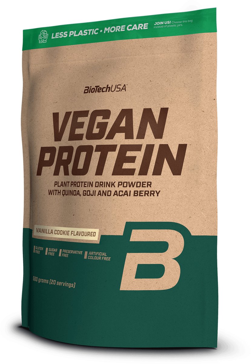 Protein Poeder - Vegan Protein 500g - BiotechUSA - Vanilla Cookie