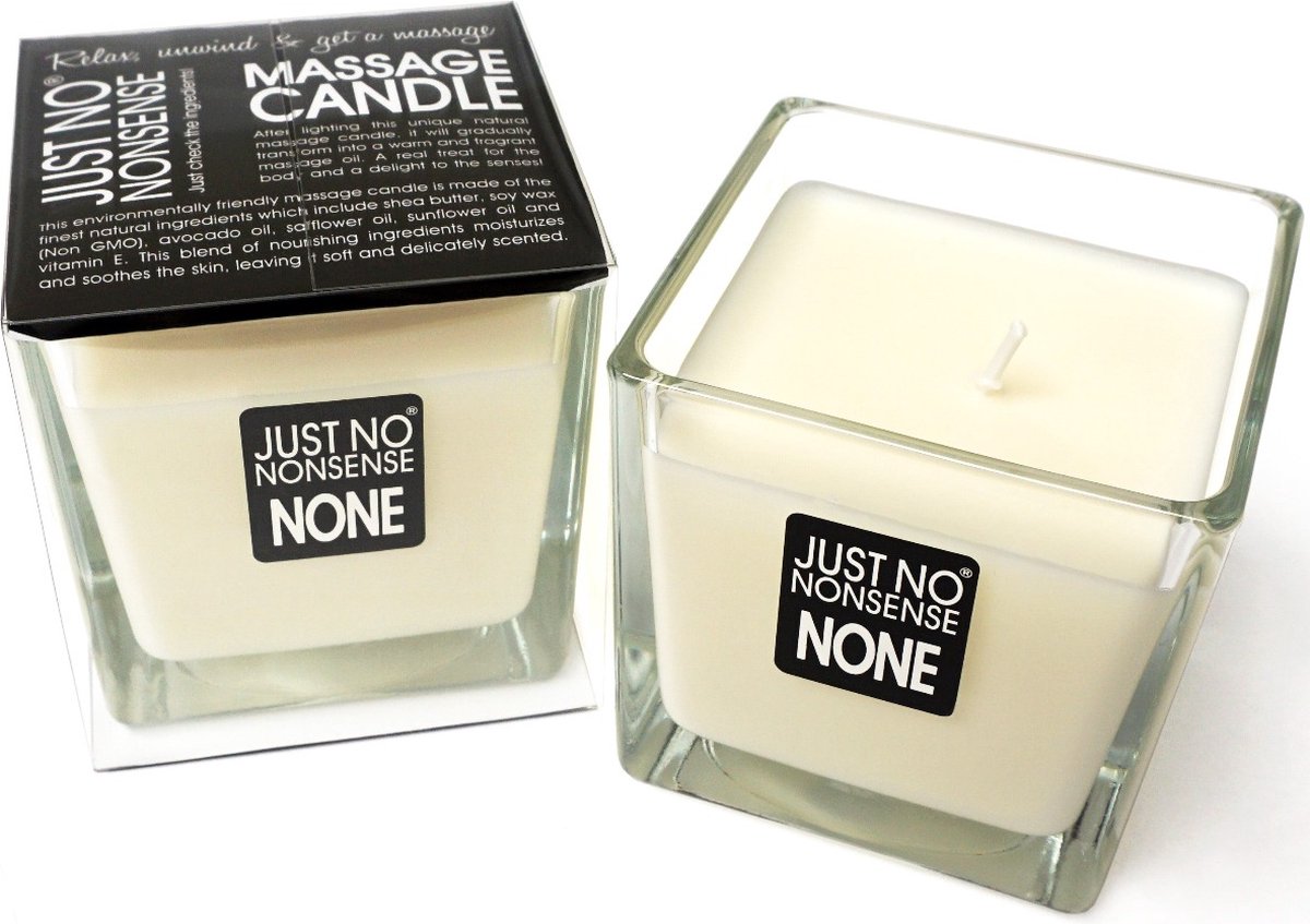 Goedkoopste Just No Nonsense Massagekaars - None - zonder parfum - 200 gram