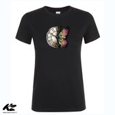 Klere-Zooi - Vlinderklok - Dames T-Shirt - L