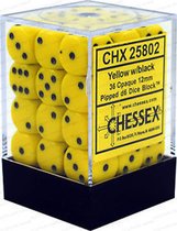 Chessex 36-Die Set Opaque 12mm - Yellow/Black
