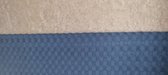 Ledikantdeken - ecru teddy - blauw - 100 x 130 cm