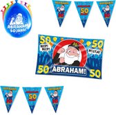 50 Jaar Abraham - Feestpakket - 50 Jaar - Versiering pakket - Abraham Pakket - Jubileum