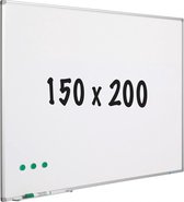 Whiteboard geëmailleerd staal - Wit - Magnetisch - 150x200cm