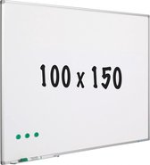 Whiteboard - Gelakt staal - Magnetisch - Wit - 100x150cm