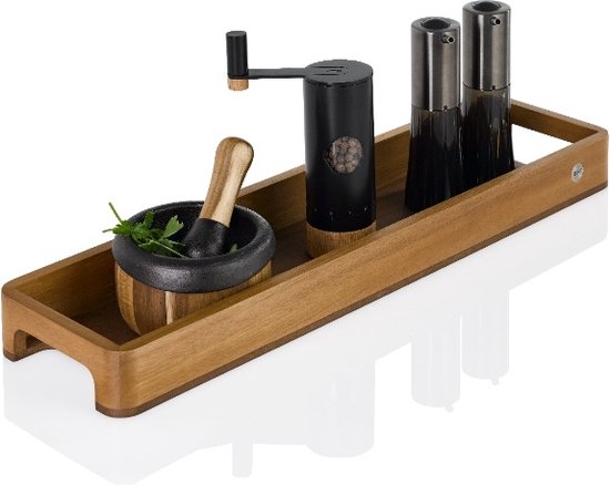 Stoofje voor theepot, stoofje, hout, elegante koffie- en theewarmer van acaciahout, 15 x 15 cm, handgemaakte warmhouder voor theepot, voedselwarmer met theelicht (patroon 1