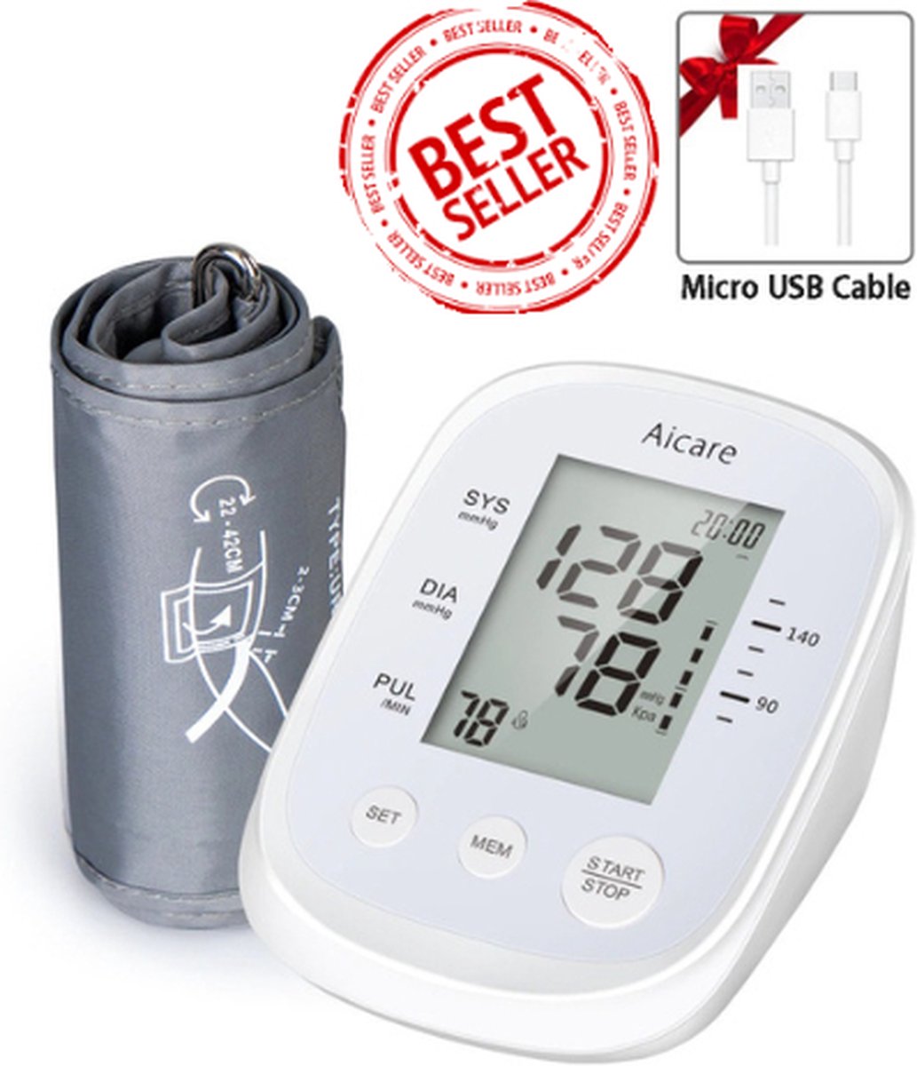 Bloeddrukmeter Bovenarm - Hartslagmeter - Blood Pressure Monitor