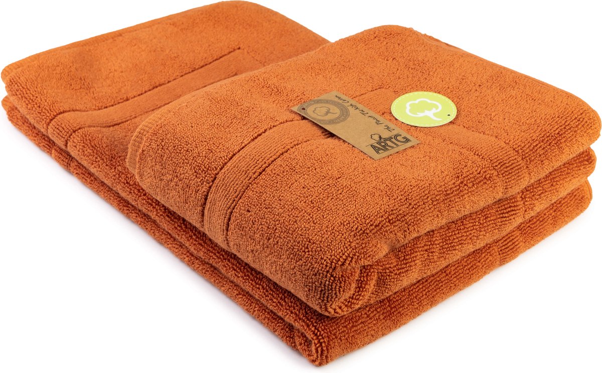 ARTG® Towelzz - Badmat - 100% Katoen - Zware kwaliteit - 50 x 80 cm - Aardebruin - Terra