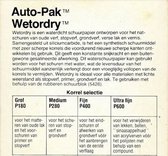 3M Autopak Wetordry Grof ( P180) schuurpapier - Nat schuren van oppervlakken - Prijs per verpakking (4 bladen 93 mm x 230 mm)