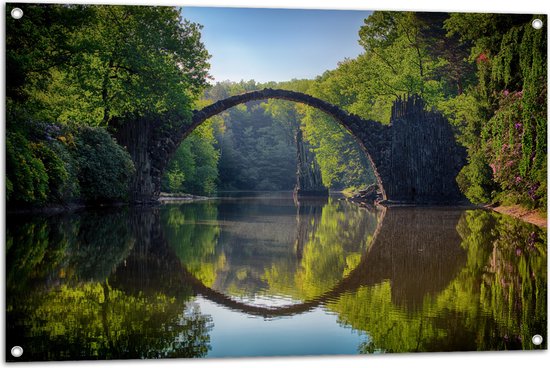 WallClassics - Tuinposter – Boog over het Water - Australië - 105x70 cm Foto op Tuinposter (wanddecoratie voor buiten en binnen)