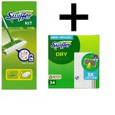 Swiffer Sweeper Floor Wipes - Starter Kit Deluxe avec 48 recharges