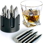 Igoods Whiskey Stenen - Herbruikbare IJsblokjes - Whisky Stones - Kogelvormen - 6 Stuks