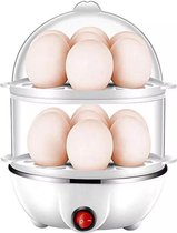 HR Goods eierkoker elektrisch - Geschikt voor 1 - 14 eieren - Wit