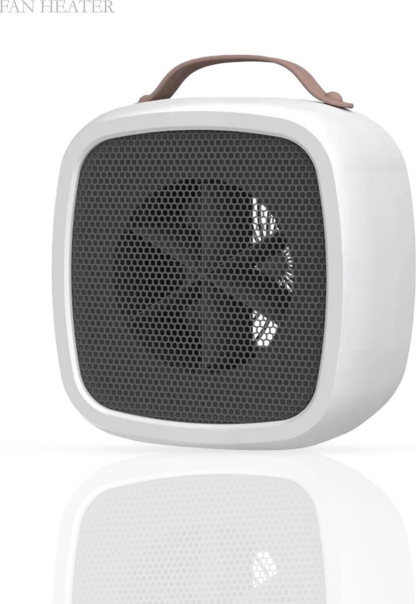 Kachel - Kachel elektrisch 500W - 8 m² Verwarming - Draagbaar- Mini - Handig zuinig en veilig - Wit